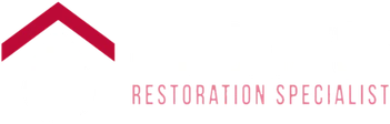 Bradenton Restoration Specialist roof and water drop logo